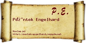 Péntek Engelhard névjegykártya